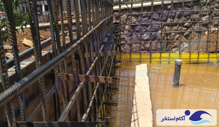 آرماتوربندی استخر مشا دماوند