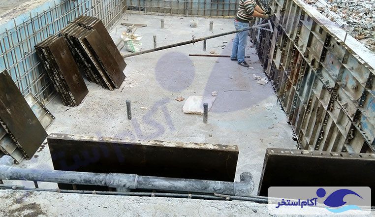 ساخت استخر روباز خانگی زعفرانیه البرز کوه