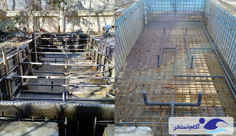 ساخت استخر روباز خانگی زعفرانیه البرز کوه