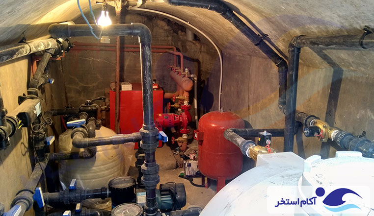ساخت استخر روباز خانگی زعفرانیه البرز کوه