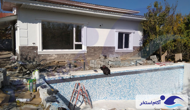 ساخت استخر و جکوزی ویلا بکه شهریار