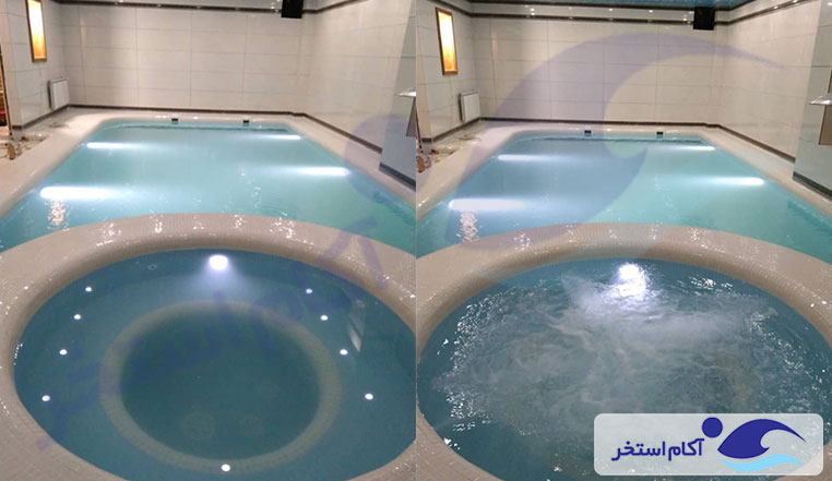 ساخت استخر شنا ، جکوزی و سونا ویلا چمستان