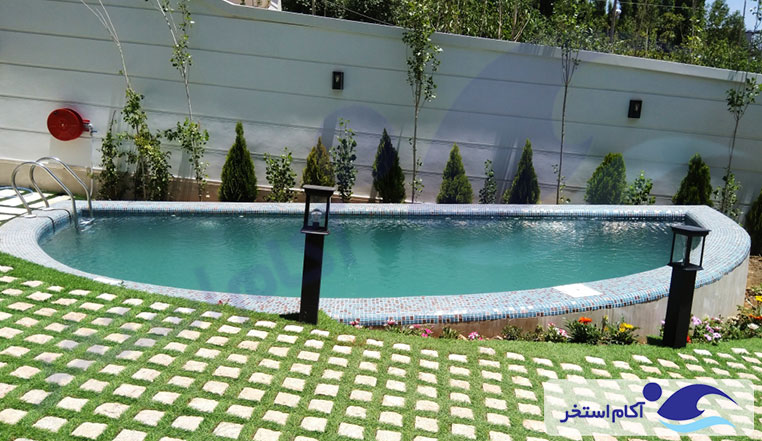 ساخت استخر روباز دهکده خوشبختی