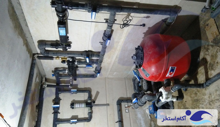 ساخت استخر روباز دهکده خوشبختی