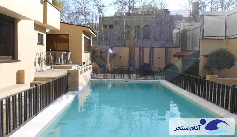 نمونه کار استخر ویلایی الهیه تهران