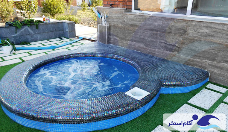 ساخت استخر و جکوزی روباز گلوگاه