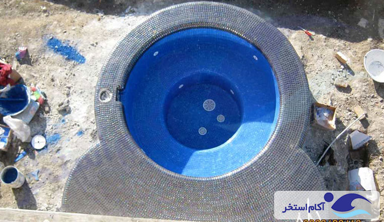 ساخت استخر و جکوزی روباز گلوگاه