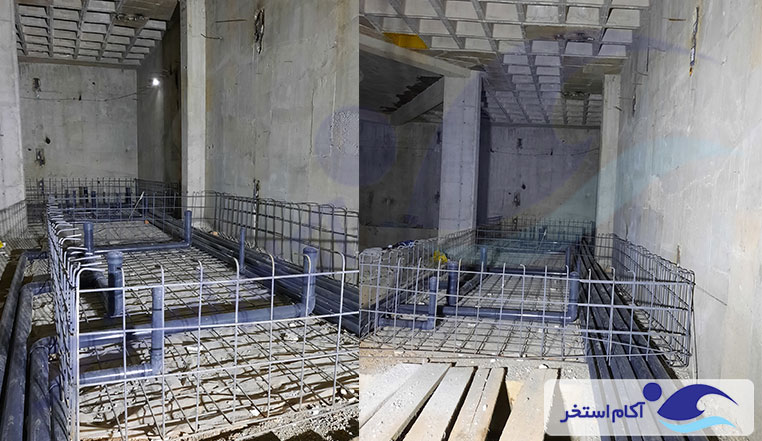 ساخت استخر مجموعه ورزشی کسرا