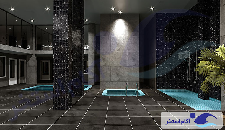 ساخت استخر مجموعه ورزشی کسرا