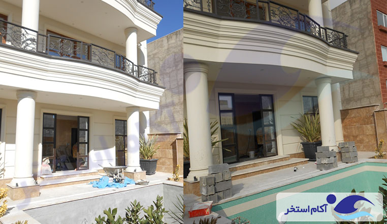 ساخت استخر روباز شهر پردیس